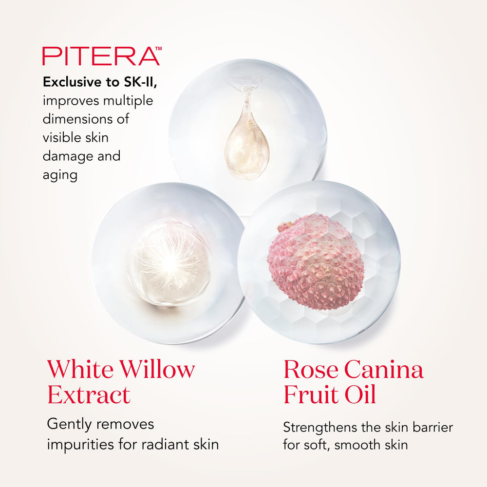 SK-II Foaming Cleanser white willow extract soothes and gently exfoliates.