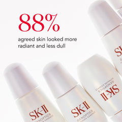 SK-II GenOptics Essence application palm shows targeted use on sun-prone areas.