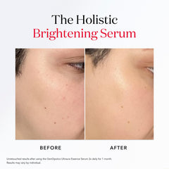 SK-II GenOptics Essence packaging closeup emphasizes premium branding and product care.