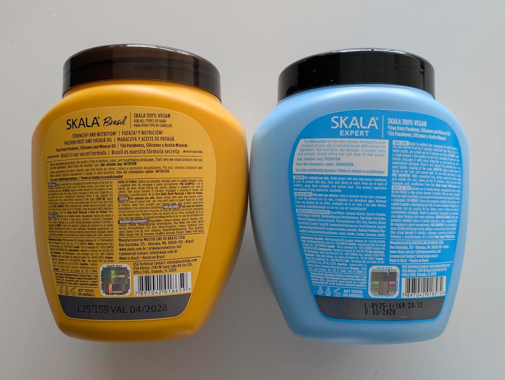Skala Hair Type 3ABC cream-to-comb demonstrates dual conditioning and styling for defined curls.