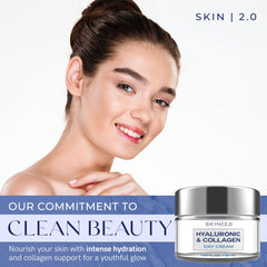 Skin 2.0 cream close-up showing creamy hydration for daily use.