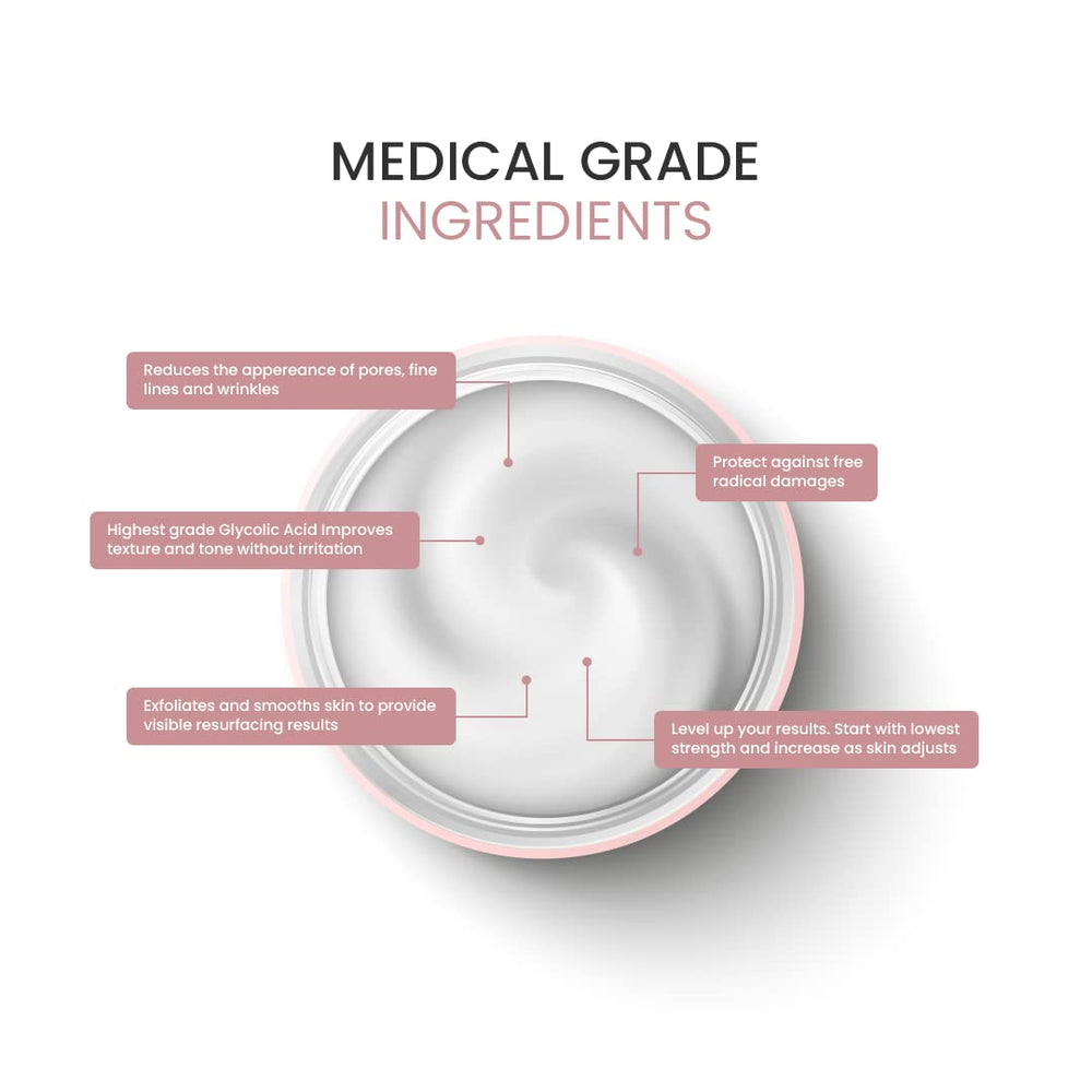 Skin Deva Glycolic Cream with vitamin C and retinol for glow.