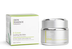 Skin Essence Organics E-Cream soothing balm in jar for calm, nourished skin