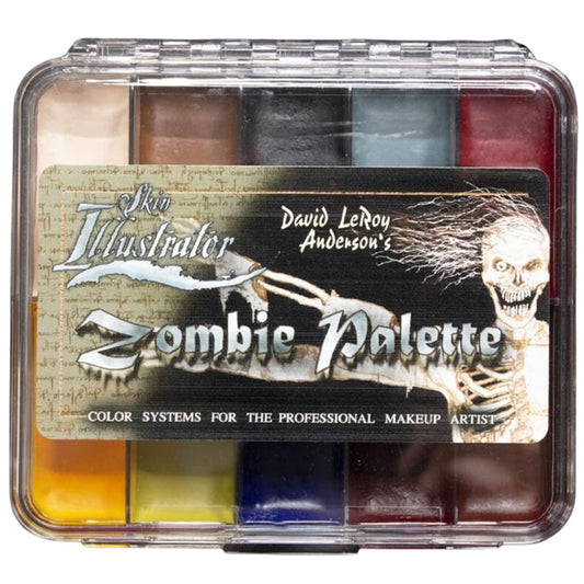 Skin Illustrator On Set Zombie Palette front view for film-ready undead makeup.