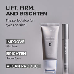 Bakuchiol Eye Serum gel texture feels refreshing on skin.