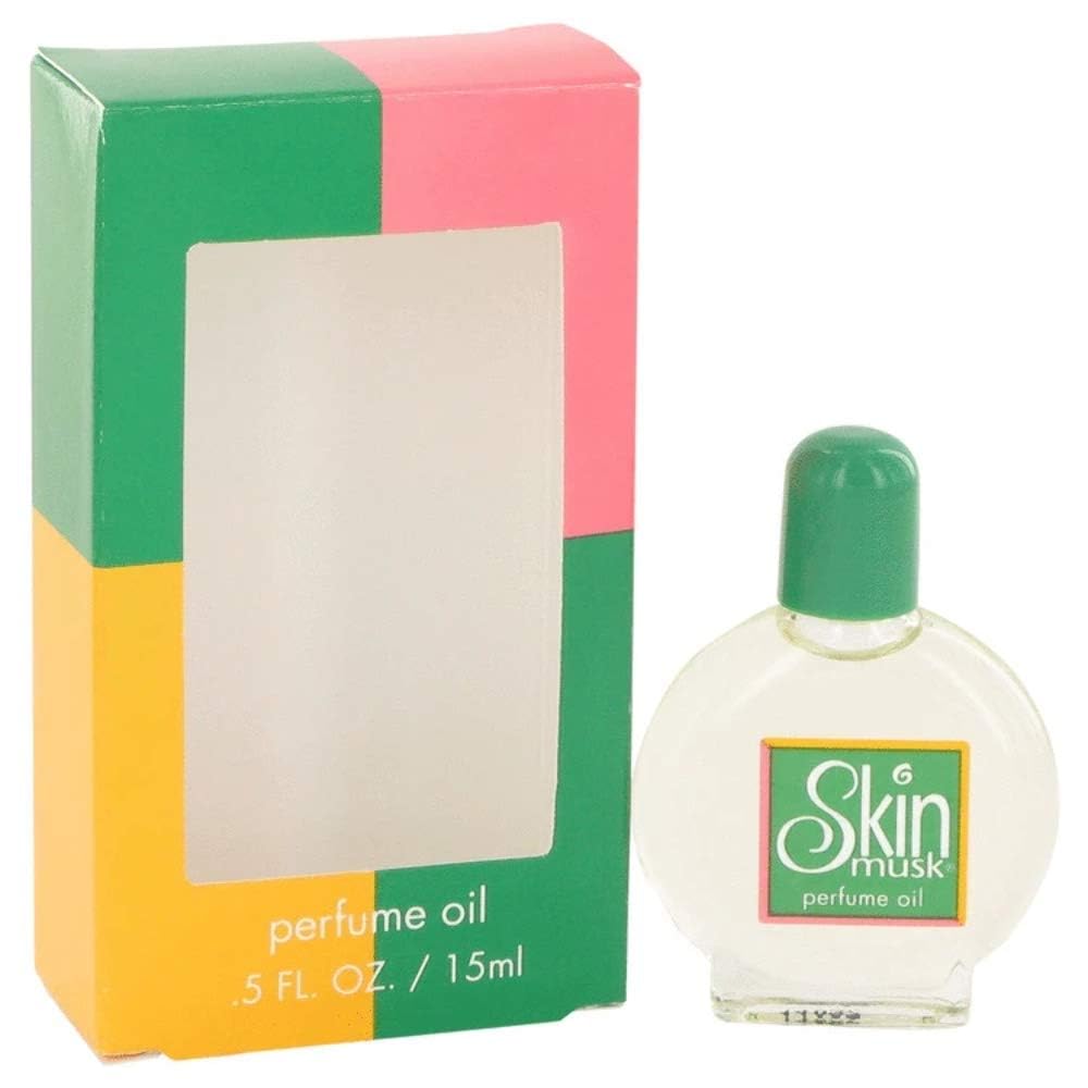 Skin Musk perfume oil shows a soft musk finish ideal for layering.