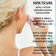 Skin Nation Rosewater Toner glow after application for refreshed skin