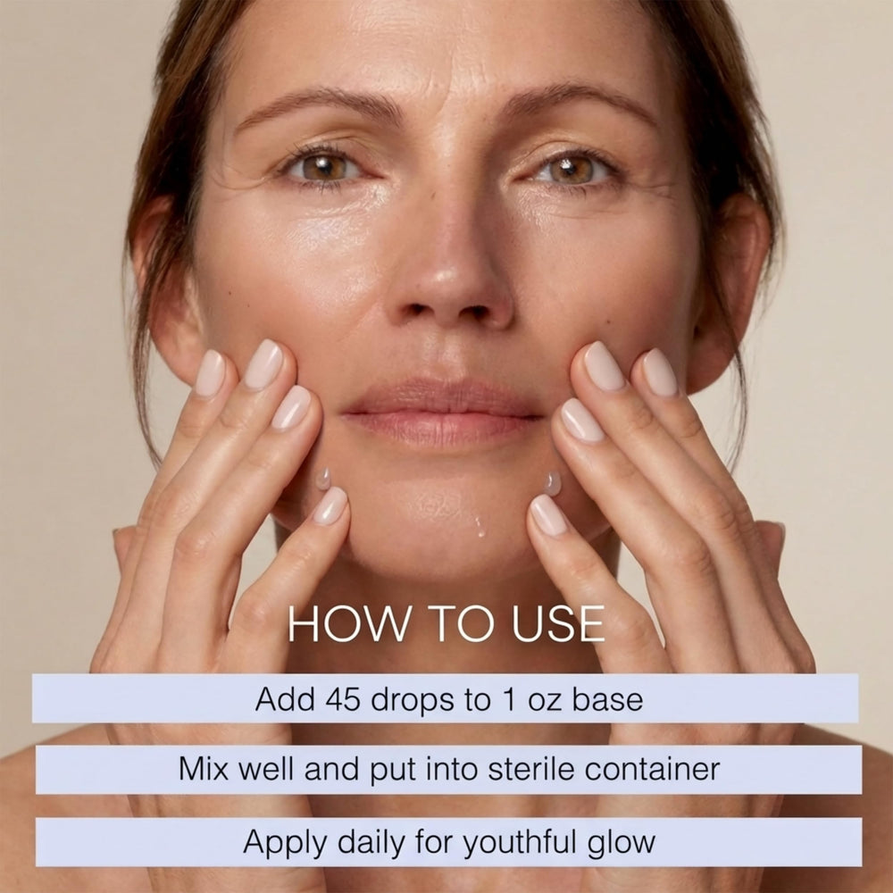 Skin Perfection hydration and firming serum close-up suggests smoother skin texture.