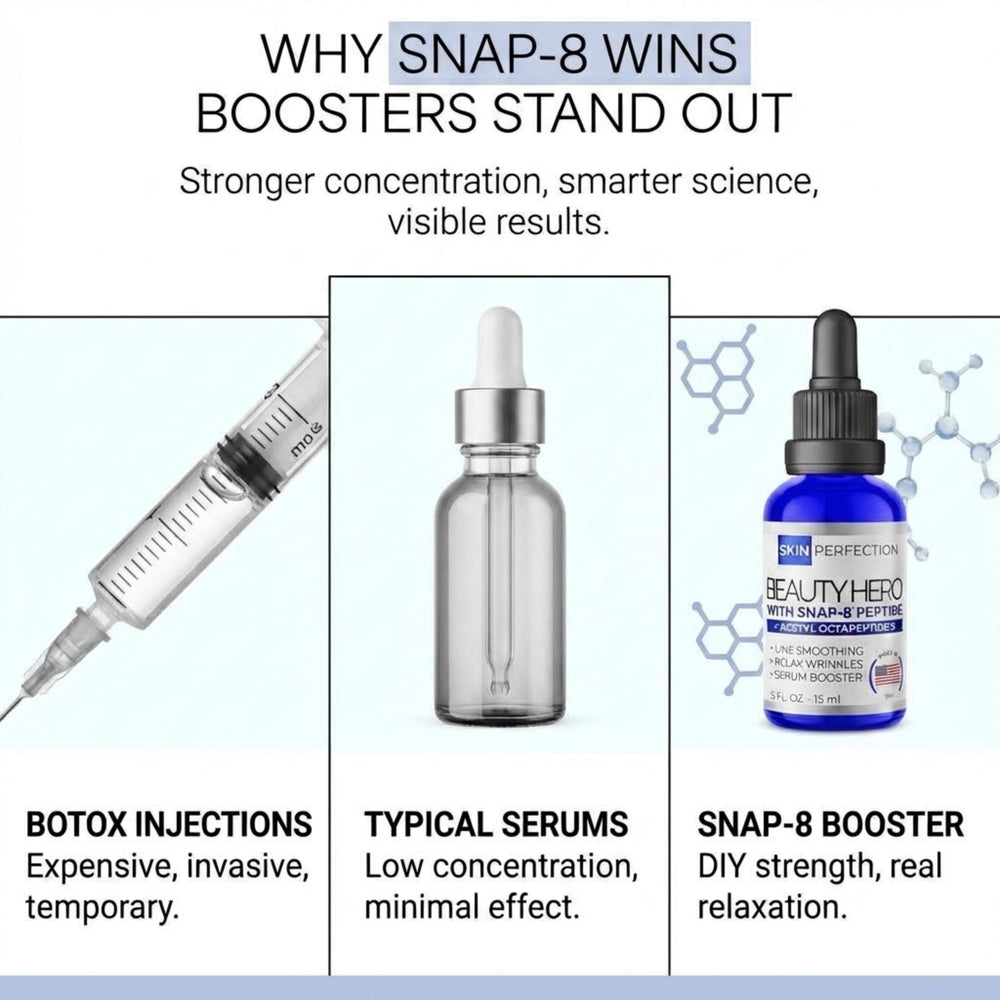 Skin Perfection Snap 8 DIY mix image highlighting easy addition to serums and tonics.