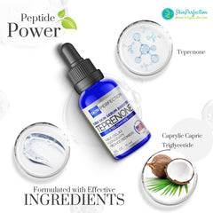 Texture demonstration of Skin Perfection Teprenone Serum Booster on skin