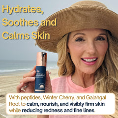 Applied SRILabs sunscreen leaves a weightless, non-greasy finish.
