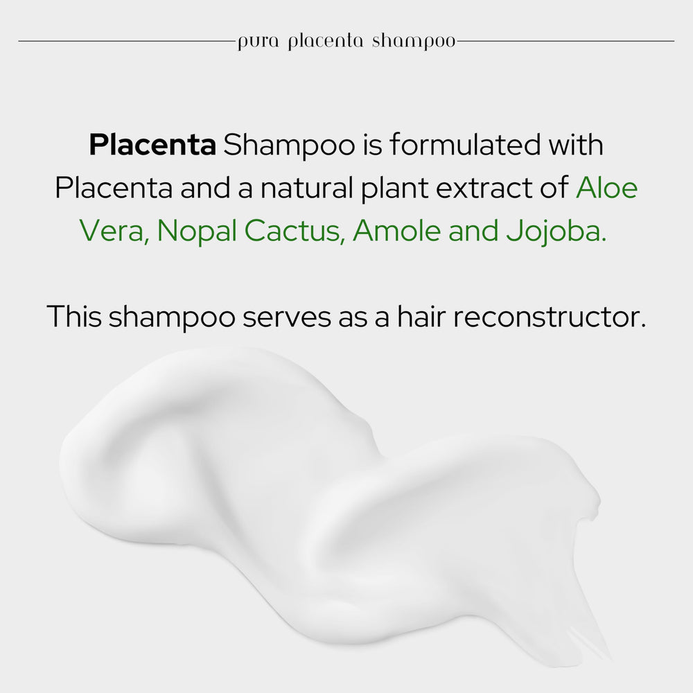 Skin Revolution Placenta extract closeup suggesting nutrient-rich care for stronger strands