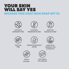 Skin Said Yes lavender scent goat milk soap for soothing cleansing