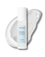 Skin & Soul Clear Glow SPF 50 bottle with pump for easy daily application