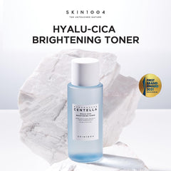 SKIN1004 Hyalu-CICA toner bottle pour shows easy application and refreshing flow.