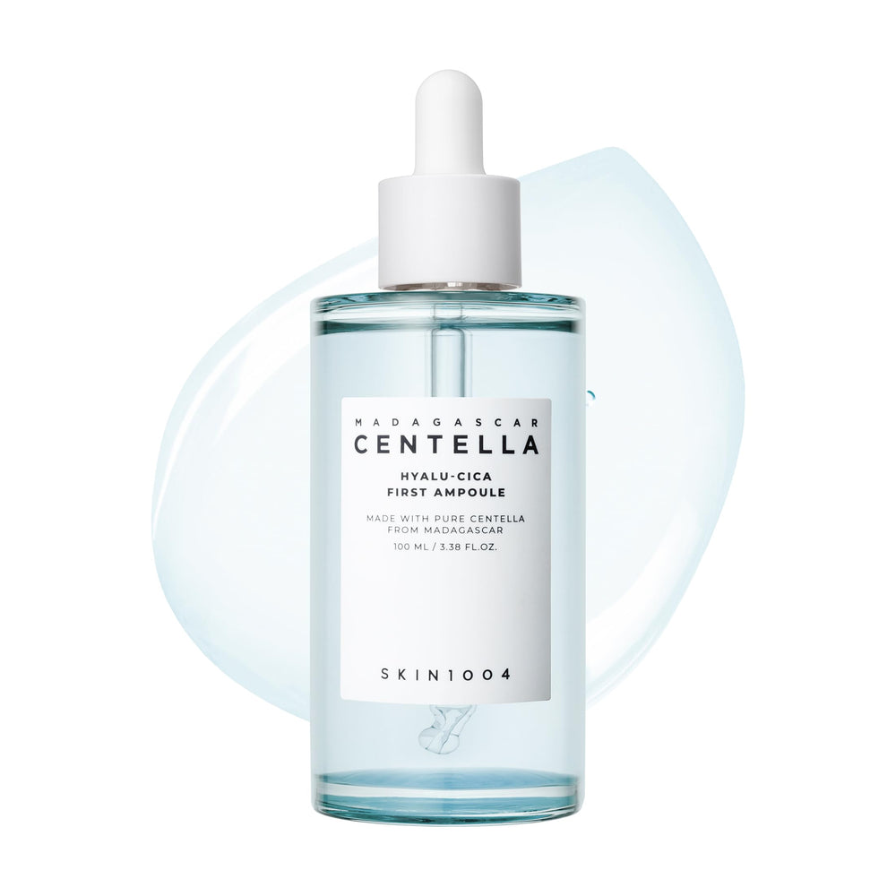 SKIN1004 Hyalu-Cica First Ampoule bottle ready for deep hydration and soothing care.