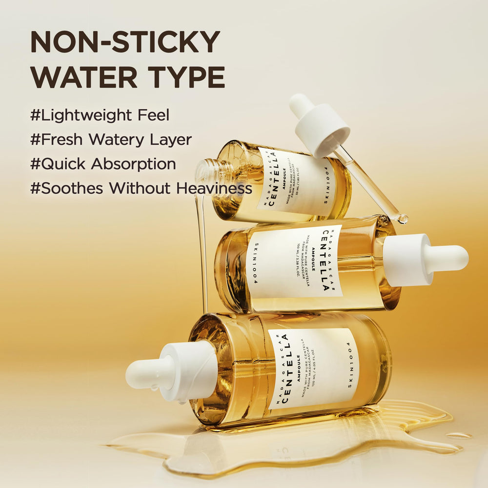 SKIN1004 Hydration boost close-up with Centella Asiatica signaling moisture delivery