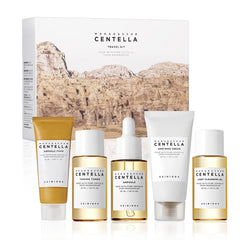 SKIN1004 Madagascar travel kit packaging shows compact, on-the-go skincare.