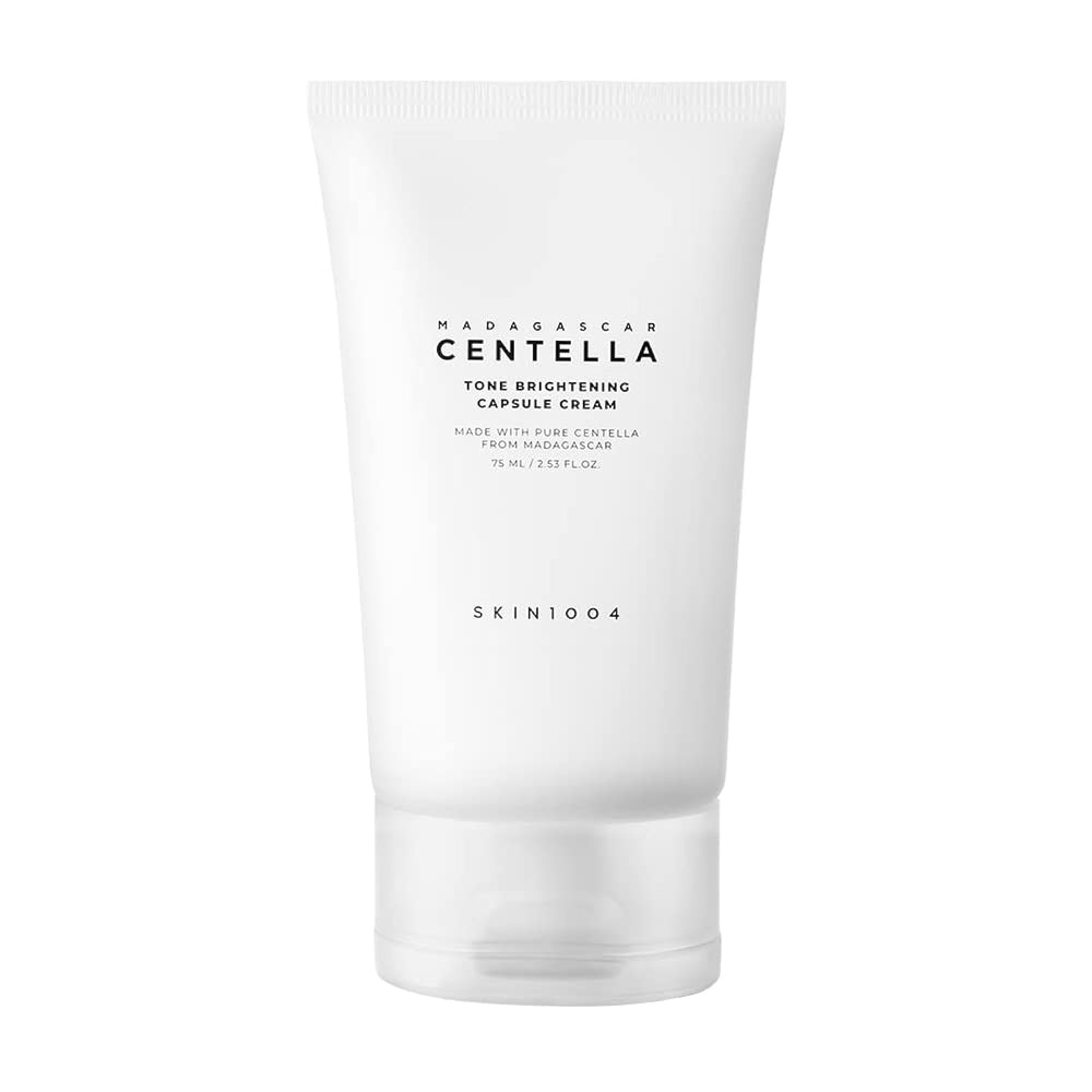 SKIN1004 Tone Glowing Capsule Cream in jar showing brightening formula for radiant skin
