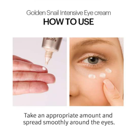Close-up of creamy formula delivering moisture around delicate eye area.