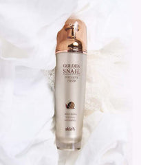 Close-up of SKIN79 Golden Snail Intensive Toner texture showing rich hydration and smooth finish.