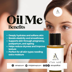 Skinapt Oil Me spreads smoothly for fast absorption