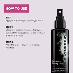 Skindinavia long-wear setting spray extends makeup for weddings and events.