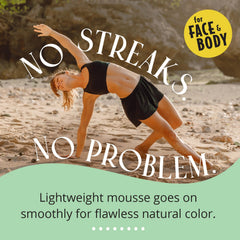 Skinerals self tanner mitt application close-up for even, easy coverage