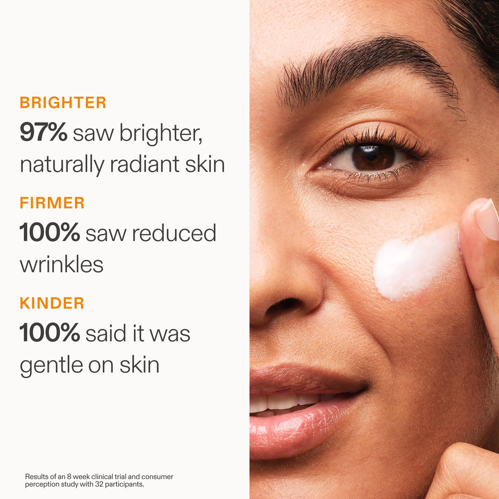 Skinfix Brighten + Firm front packaging close-up highlighting vitamin C