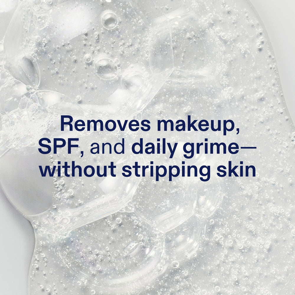 Hands lather Skinfix cleanser on damp skin for gentle, hydrating cleansing.