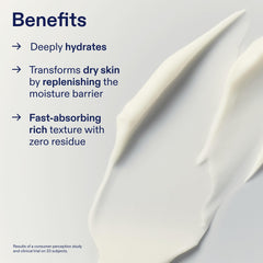 Close-up of Skinfix Lipid-Boost texture reveals creamy consistency for barrier care