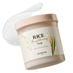 Skinfood 1957 Rice Brightening Toner Pad packaging highlights glow-boosting formula