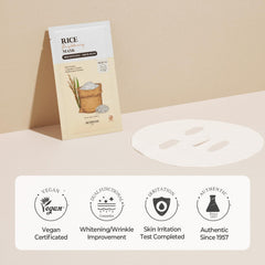 SKINFOOD 1957 Rice Daily Sheet Mask rice-water concept for daily nourishment
