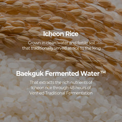 Close-up of SKINFOOD Rice Daily Mask on the face with smooth texture.