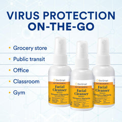 Office use with SkinSmart spray for a quick refresh during the workday
