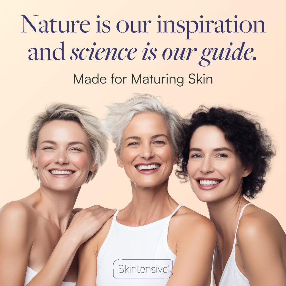 SKINTENSIVE cream texture demonstrates long-lasting moisture on rough skin.