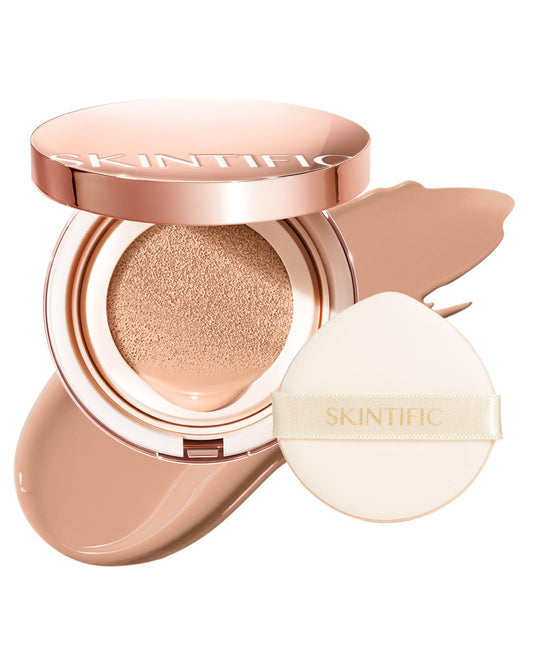 SKINTIFIC Cushion Foundation - flawless-coverage texture for a natural, even skin tone.