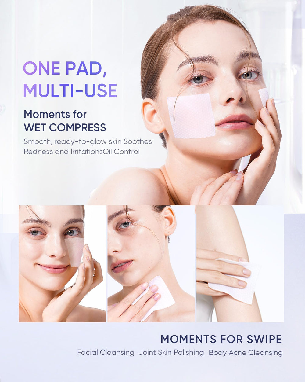 SKINTIFIC Everyday skincare routine pad pack closeup for quick regime
