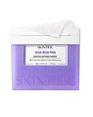 SKINTIFIC Gentle Exfoliating Pads closeup showing multi-acid exfoliation for smoother skin