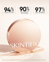 Skintific satin glow on skin for a natural radiance
