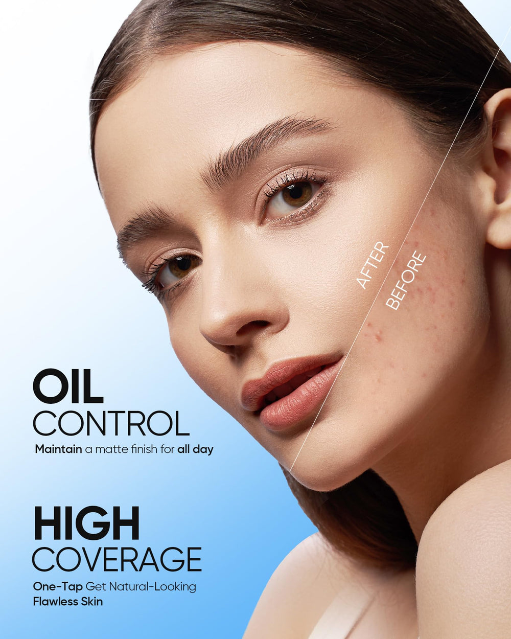 SKINTIFIC Velvet Matte Cushion Foundation compact closeup showcases lightweight, breathable comfort