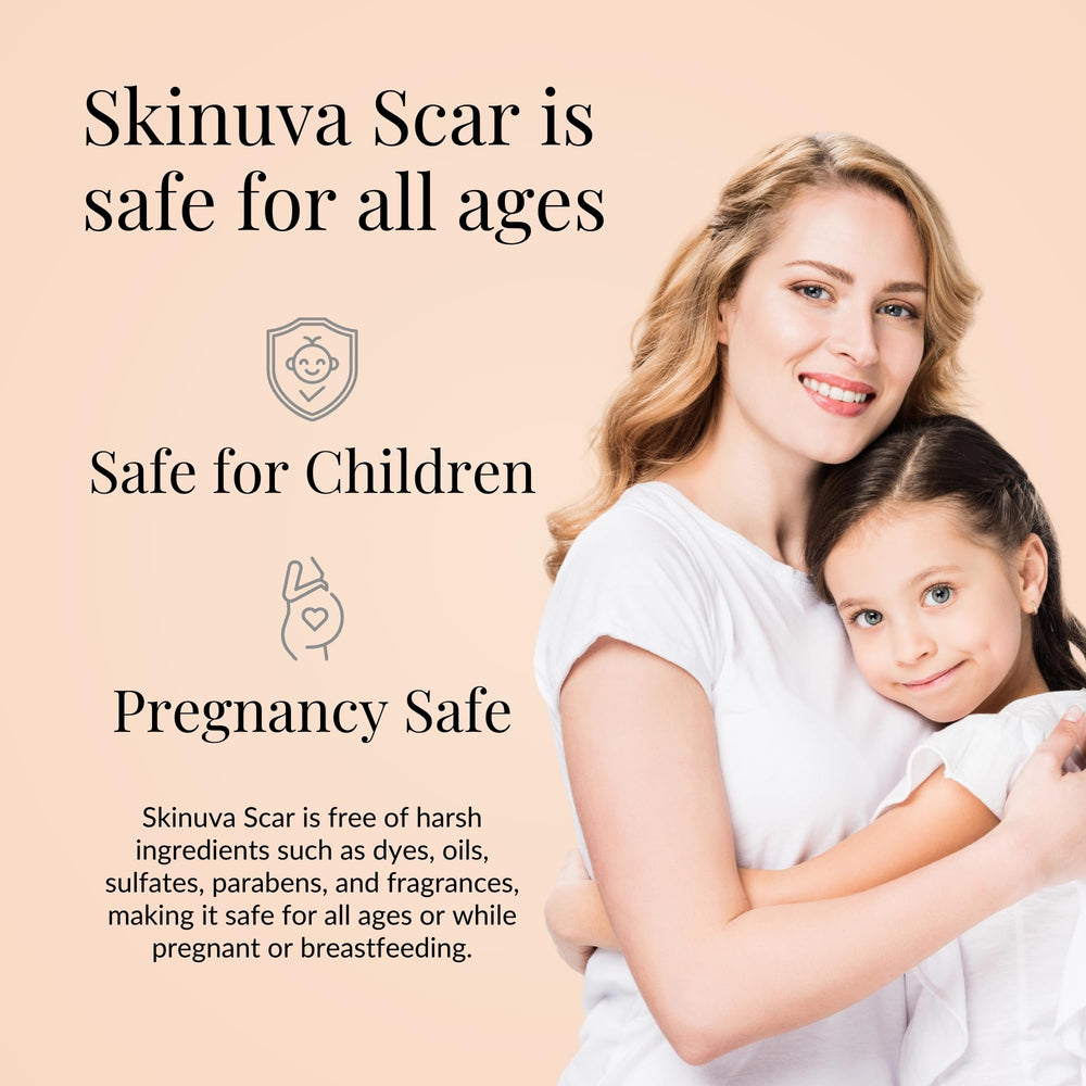Skinuva pregnancy-safe formula free from dyes and fragrances for expectant moms.