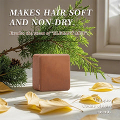 SKIRIFINE shampoo bar quick-lather action delivers rich foam for efficient grooming.