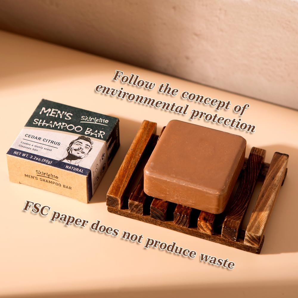 SKIRIFINE shampoo bar helps streamline your daily grooming.