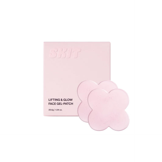 Skit Clover patch on cheek for targeted glow and hydration.