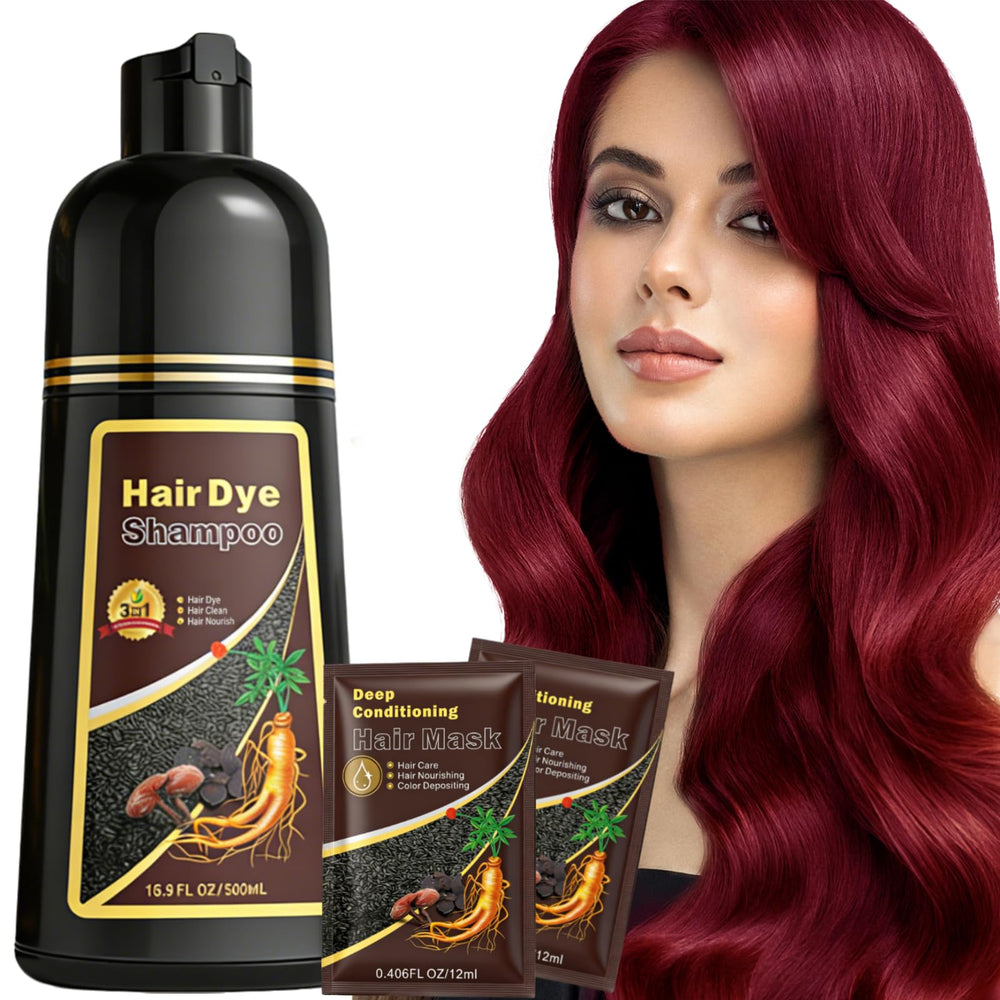 Sklight Hair Dye Shampoo wine red bottle colors hair at home with vibrant results