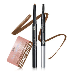 Skone Brow Wand dual brush shown in action for precise, polished brows