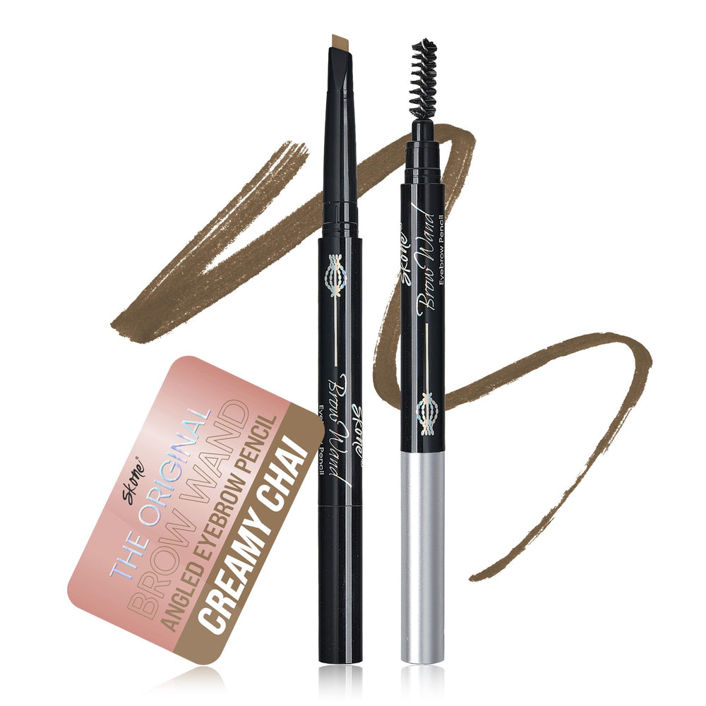 Skone Brow Wand Pencil with Brush for precise brow definition and natural look.