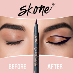 Plum Black shade swatch by Skone Insanely Intense eyeliner.
