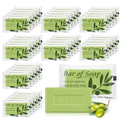 Skourvut olive oil bulk soap, 60-pack for hotel guest rooms and hospitality.